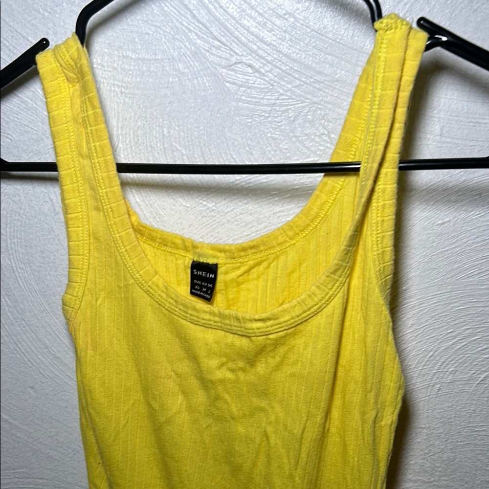 SHEIN Bright Yellow Tank Top